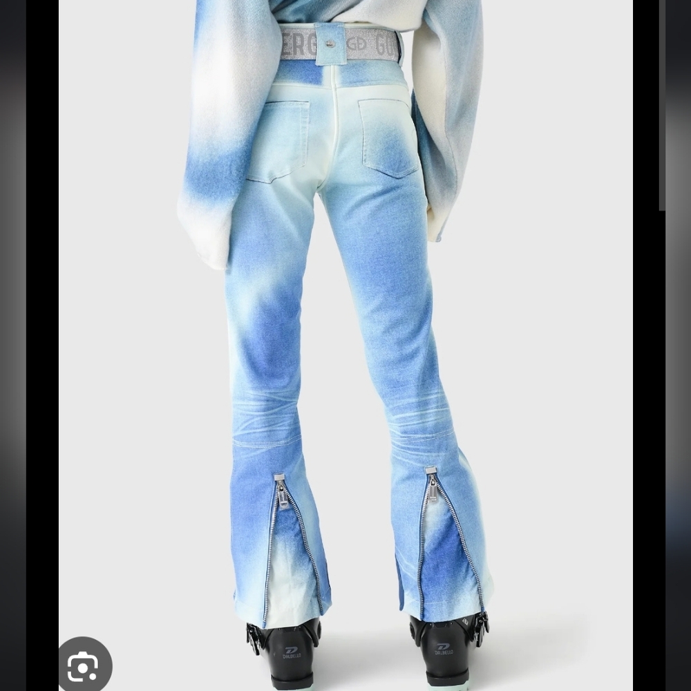 Goldbergh Blanchi Ski Pants Denim Jeans Blue Ciel Goldbergh Blue Ski Pants - Picture 11 of 16